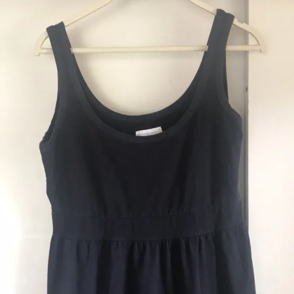 Green Cotton Simple Black Scoop Neck Casual Dress Women’s Size M - Picture 6 of 6